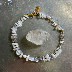 天然無処理 ウォーターメロン トルマリン ブレスレット 9mm-25.4g