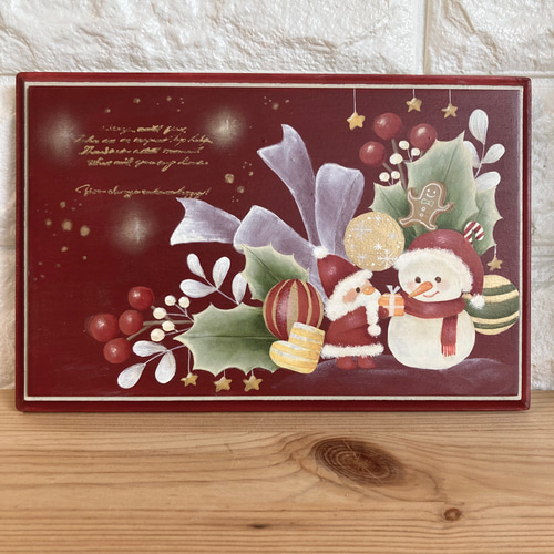 クリスマス トールペイント 玄関飾り☆ビッグサイズ - メルカリ
