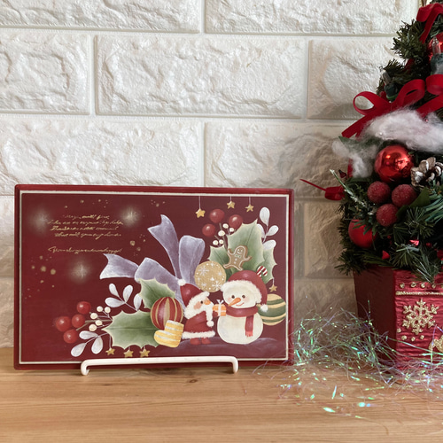 トールペイント 作品 クリスマス 冬景色 ハンドメイド - メルカリ