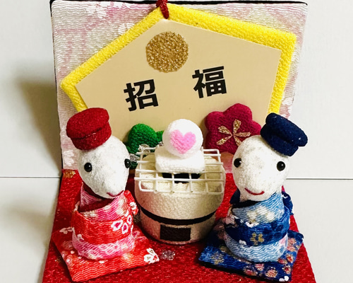 ちりめん細工 和風飾り物 セット　12点　一年中 ちりめん細工 和風飾り物 セット 12点 一年中 お正月飾り ちりめん細工