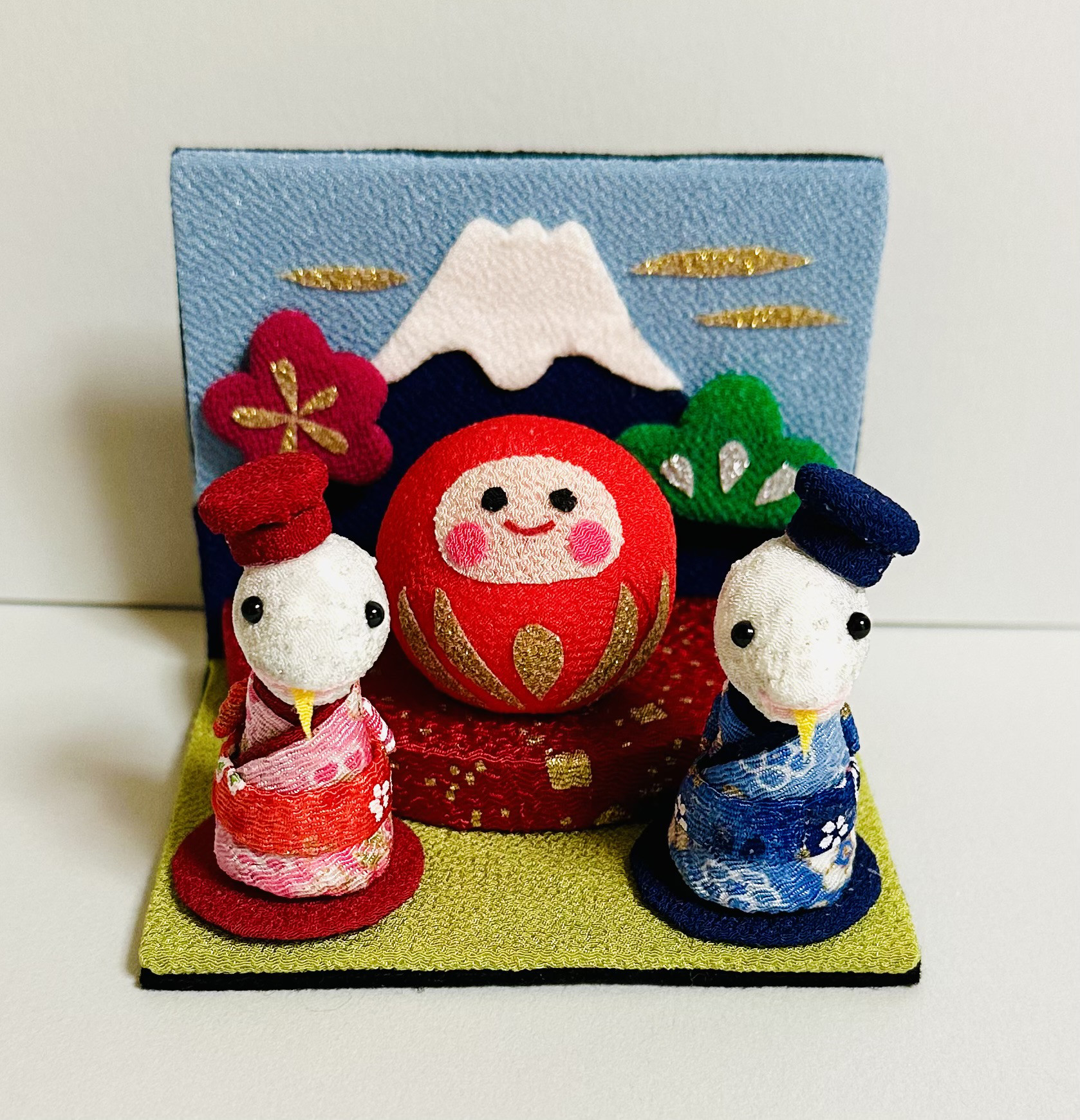 ☆春の野点と童ちゃん☆ちりめん細工 （㊗️50周年】日本玩具