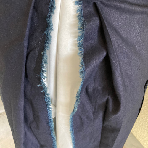 673 藍染 藍染め カフェ エプロン 腰巻き 前掛け インディゴ 染め