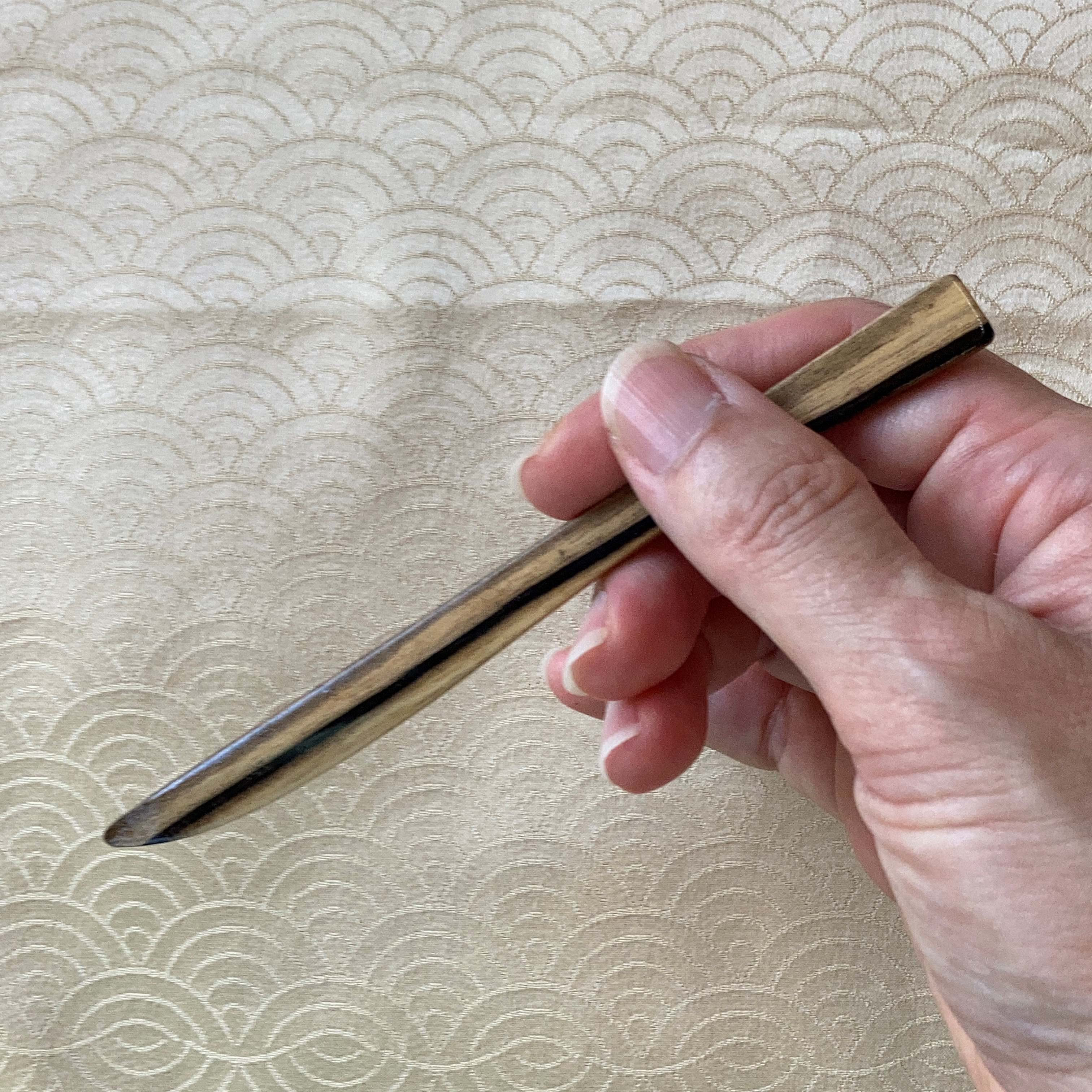 世界をめぐる銘木シリーズ　黒柿　菓子きり５本set