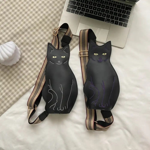 ファッションなデザイン 大流行中アニマルバッグ♡おすまし猫ちゃんショルダーバッグ 着物・浴衣
