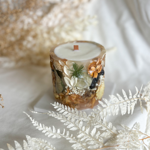 キャンドル ハンドメイド まとめ売り コンクリート&天然石キャンドル 動画レッスン 手作りキット無し