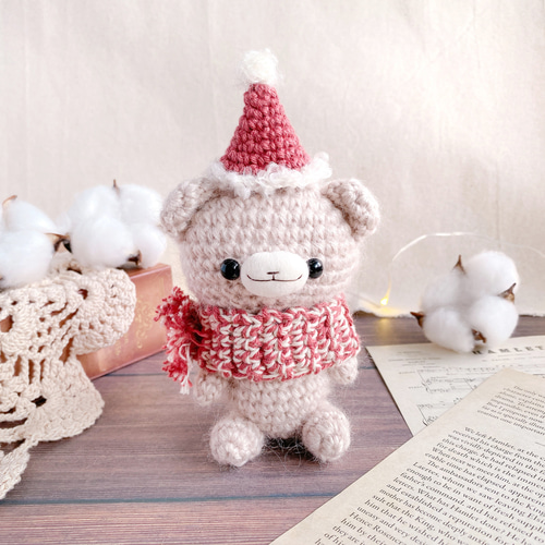 クリスマス あみぐるみ セット ほっこり冬の仲間たちのあみぐるみセット＊クリスマスギフトボックス