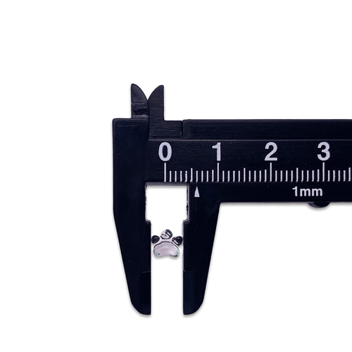 ネイルパーツ 猫 肉球 動物 5mm 小さめ ミックス 100個 透明 樹脂