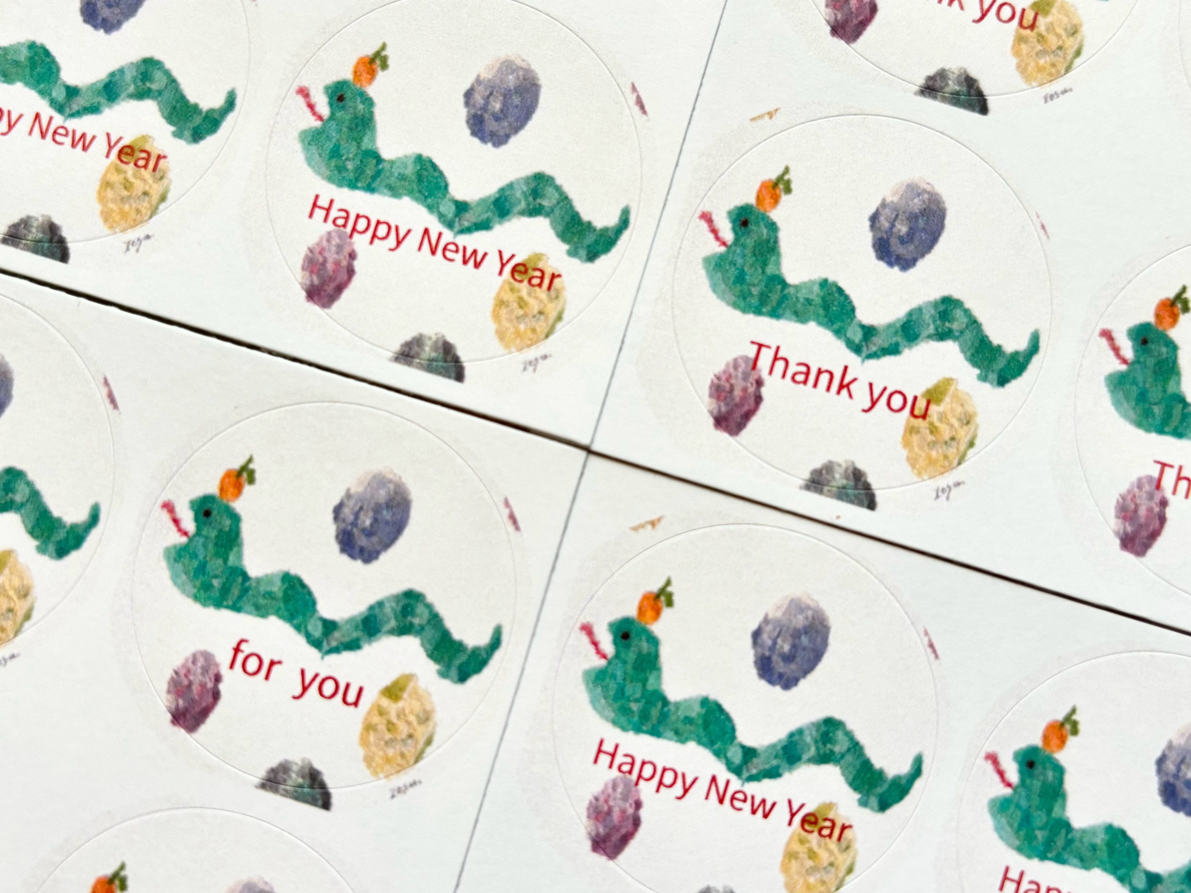 蛇の水彩画　値引き！！ 蛇の水彩画値引き！！