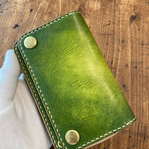 トラッカーウォレット ショート グリーン 緑 財布 二つ折り財布