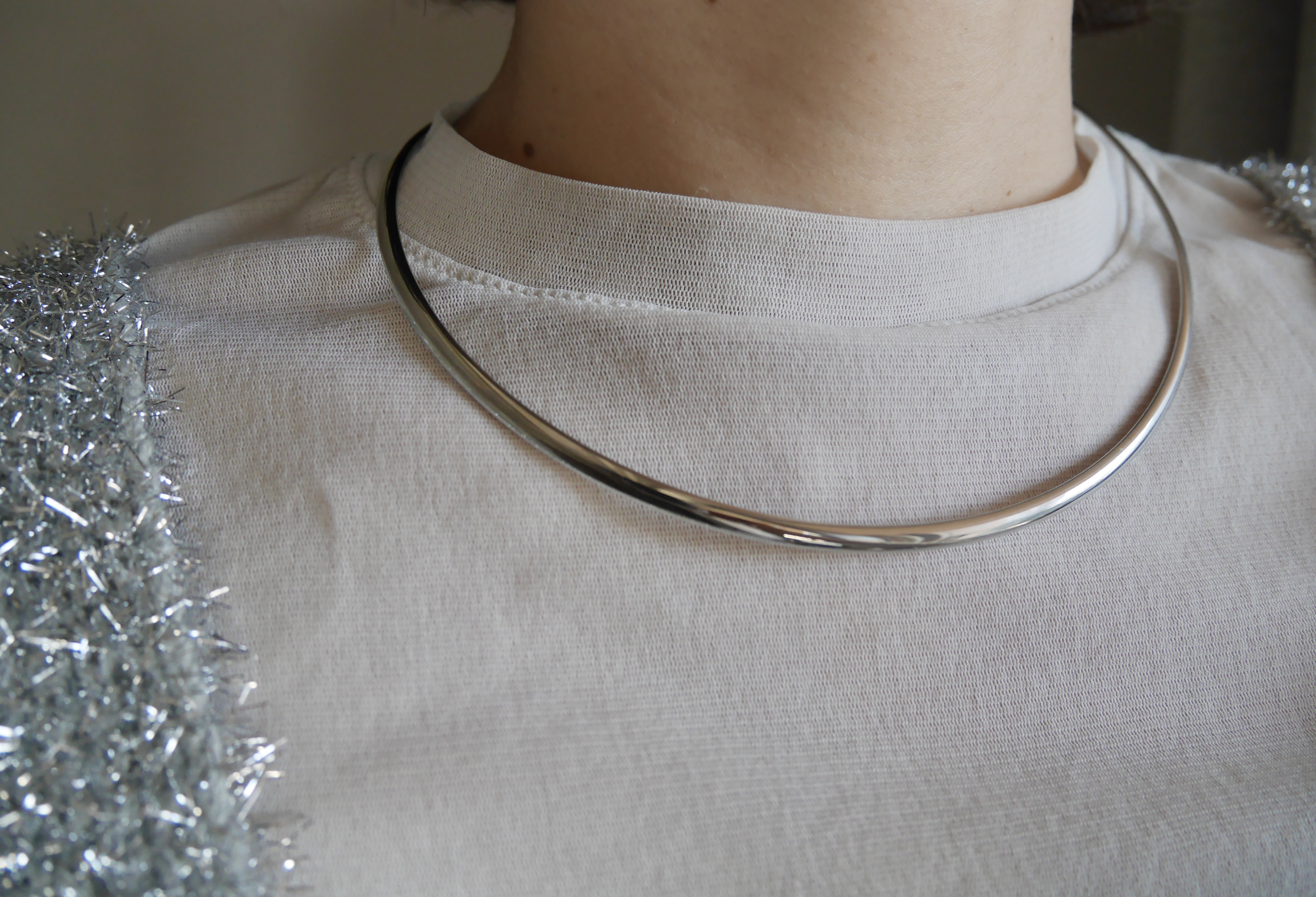 Lin ステンレスチョーカー《シルバーカラー》｜なにもしないより、これくらいがちょうどいい／金属アレルギー対応