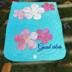 ピンクのプルメリアの手帳ケース　受注製作 4枚目の画像