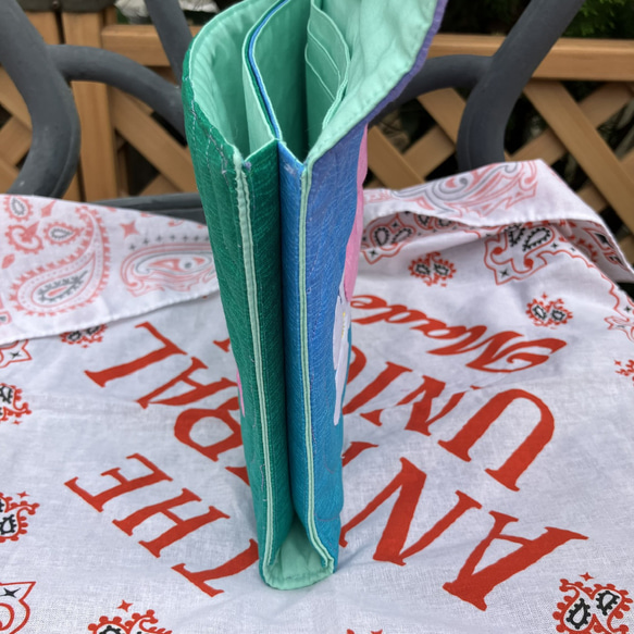 ピンクのプルメリアの手帳ケース　受注製作 15枚目の画像