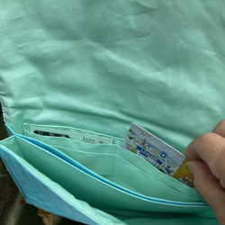 ピンクのプルメリアの手帳ケース　受注製作 7枚目の画像