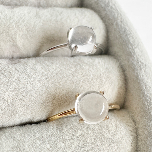 K18PG Cat ミルキークォーツ リング | SAICHI JEWELRY