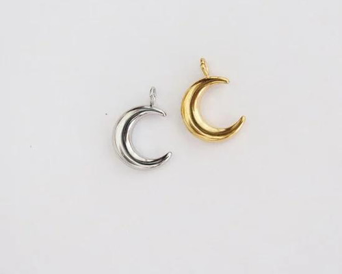 三日月雑貨 316L サージカルステンレス ミニ 三日月 チャーム 1個 チャーム