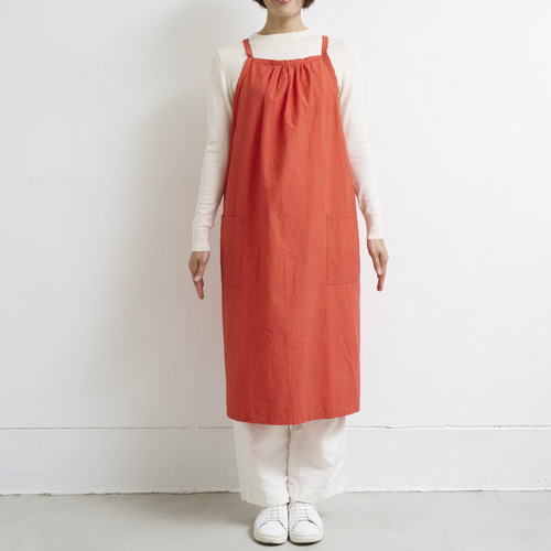 ギャザーエプロン TW / gather apron TW レッド エプロン SUNNY