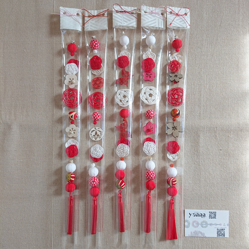 ひな祭り*水引の吊るし飾り・1本《蝶》《毬》027* ガーランド yannn