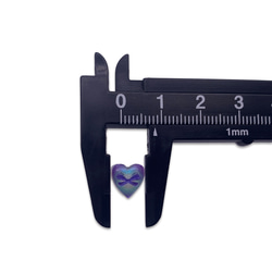 ネイルパーツ ハート リボン 10ｍｍ ミックス 100個 ラメ 蝶結び ぷっくり 3D デコパーツ BD4029 5枚目の画像