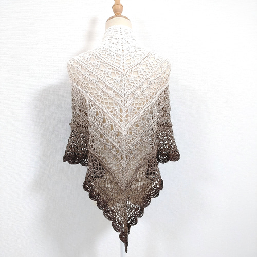 三角ショール 三角ストール ショール ストール バレエショール 手編み  