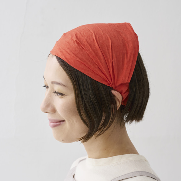 ワークヘアバンド TW / work hairband TW　レッド 4枚目の画像