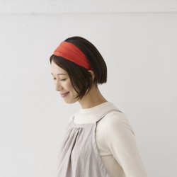 ワークヘアバンド TW / work hairband TW　レッド 5枚目の画像
