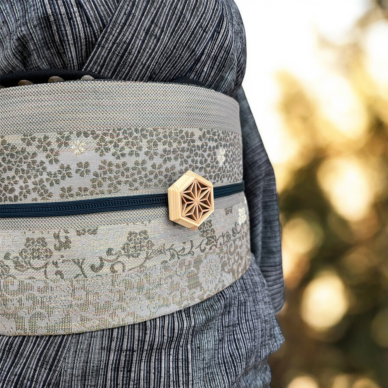 ＊おびどめ＊秋田杉　ヒノキ　ウォールナット　組子細工