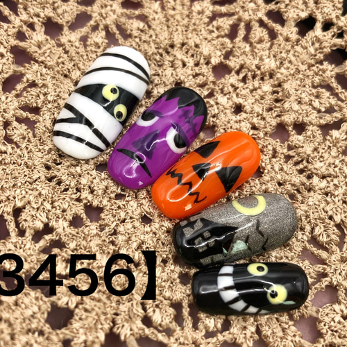 オーダー ハロウィン ネイルチップ