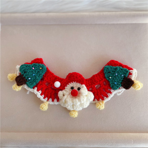 EMY's Gallery 猫襟 ワンちゃん襟 首輪 カギ編み 犬襟 つけ襟