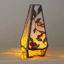 ステンドグラスのクリスマスキャンドル 2枚目の画像