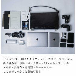 ビジネスバッグ ショルダーバッグ トートバッグ 防水 本革 メンズ レザー HAB030 16枚目の画像