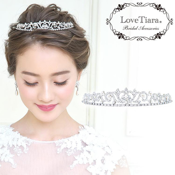 カチューシャ 花嫁 結婚式 ヘッドドレス ティアラ 髪飾り ヘア