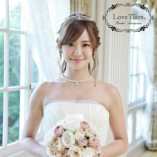 ロイヤルパールティアラ T-94|ウエディング 結婚式 花嫁 低め