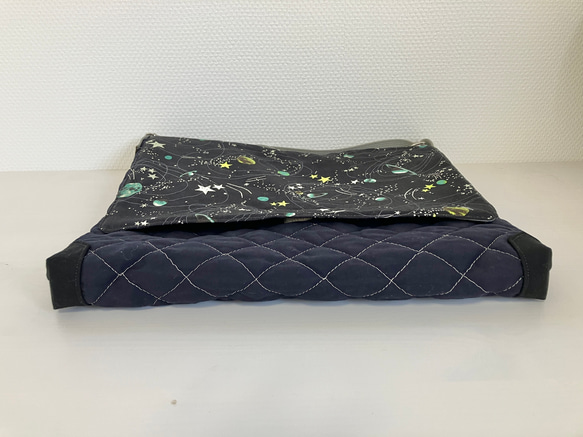 底角補強！キルティングショルダーバッグ　図書袋 4枚目の画像