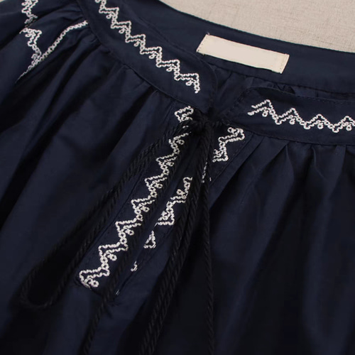 刺繍ブラウス☆コットン☆ふさ飾り】3カラー展開│かわいい