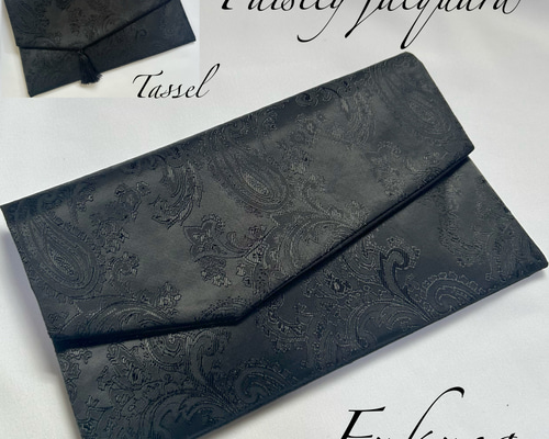 ペイズリー柄ジャガード織の袱紗（冠婚葬祭・和装）フォーマル