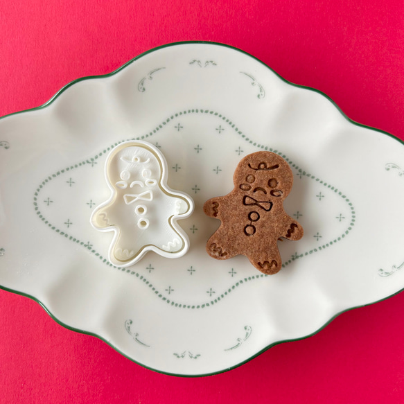 クリスマス ジンジャーマン ぷんぷん顔【クッキー型】 クッキー型 NICA