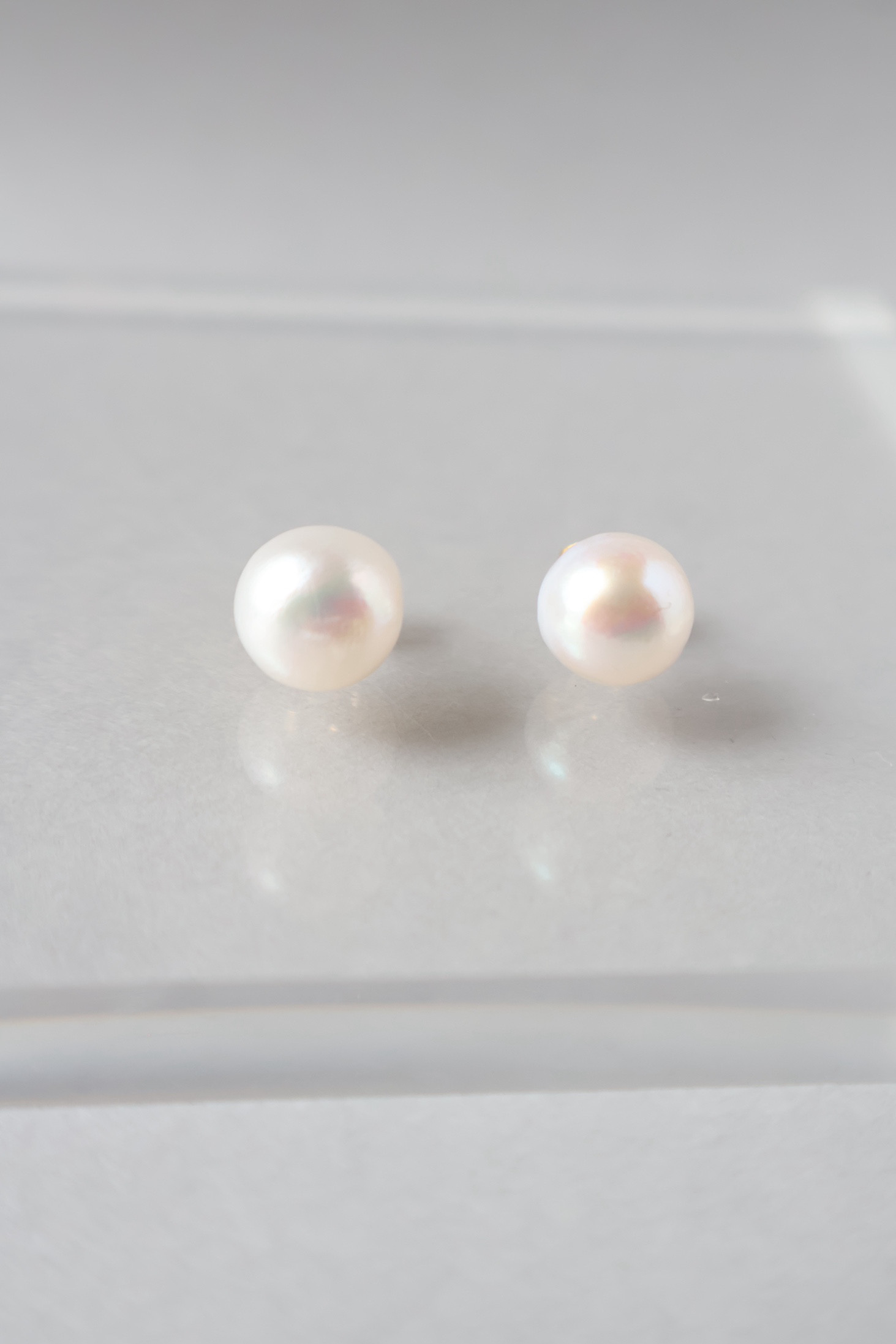 大粒　淡水パール 宝石質　AAA シンプル ピアス イヤリング 金属アレルギー対応　6月誕生石