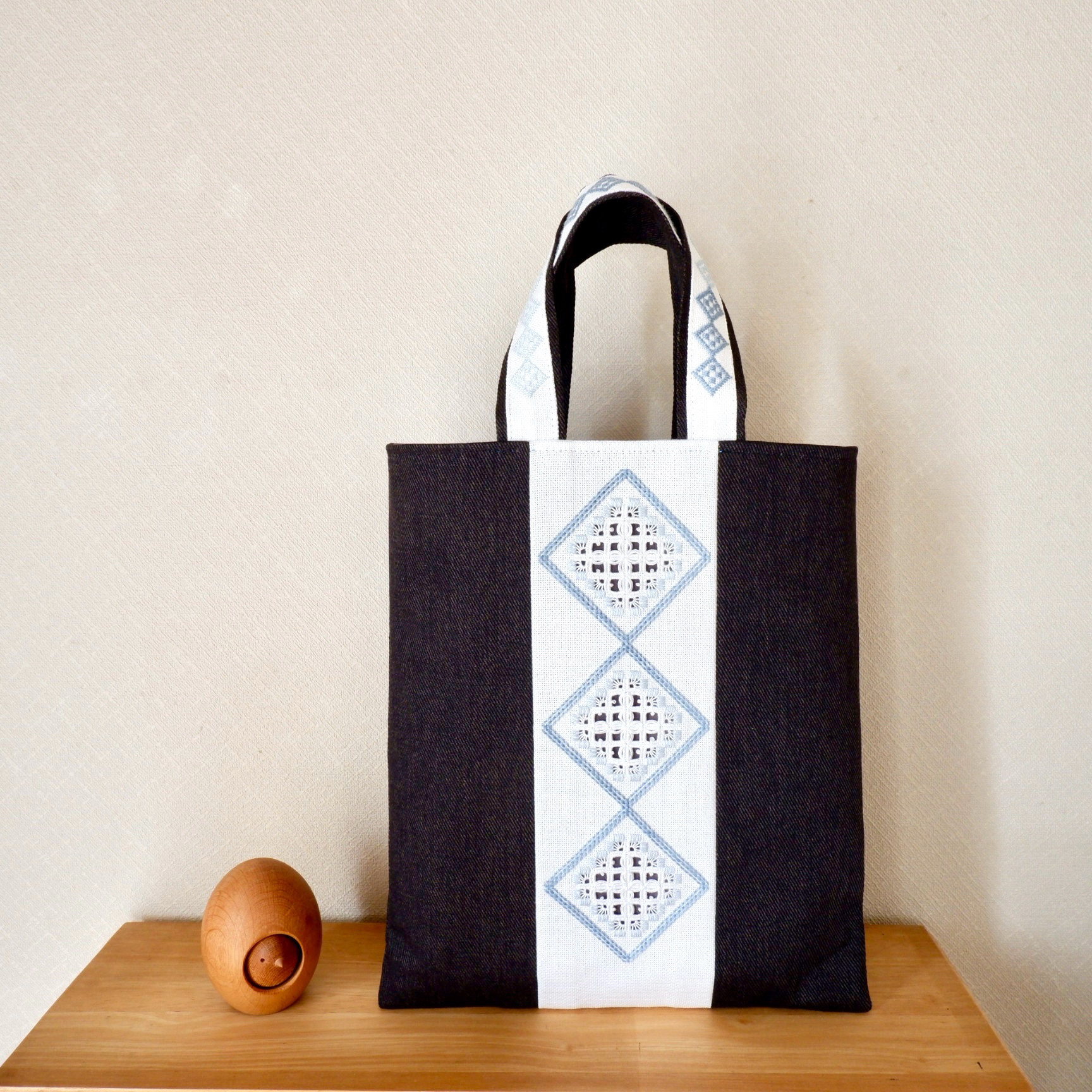 楽天市場】＼楽天スーパーSALE／刺繍トートバッグ 大 【ハーブ