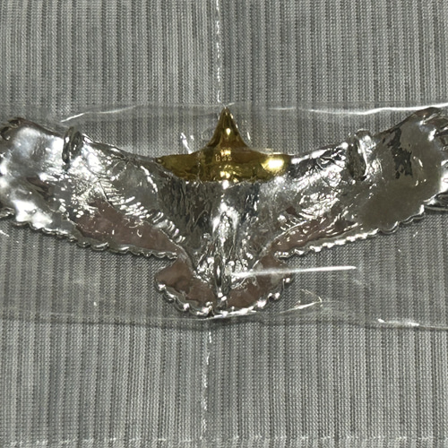 イーグル　シルバー925 ゴールドヘッド　ハンドメイド　返品保証付　本物鑑定書有 イーグル シルバー925 アクセサリー ハンドメイド 返品保証付 本物鑑定