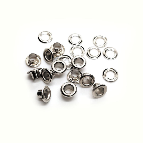 両面ハトメ 内径 4mm シルバー 50個 レザークラフト DIYパーツ NTYhm