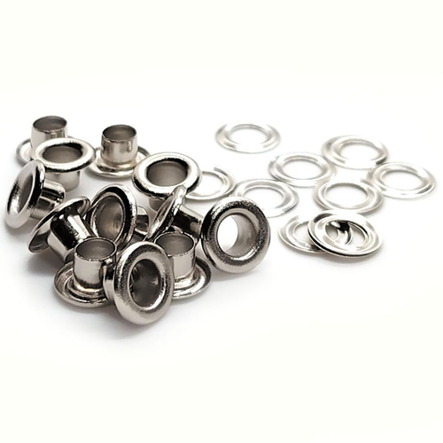 両面ハトメ 内径 4mm シルバー 50個 レザークラフト ハトメ 定形外 DIY