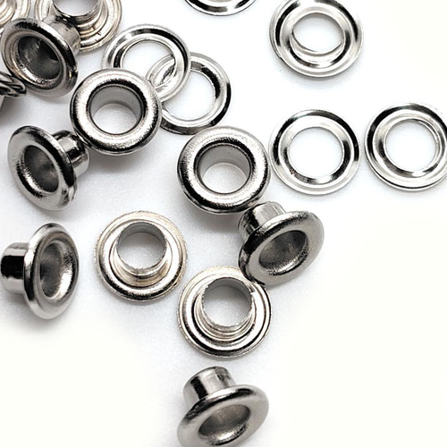 両面ハトメ 内径 4mm シルバー 50個 レザークラフト ハトメ 定形外 DIY