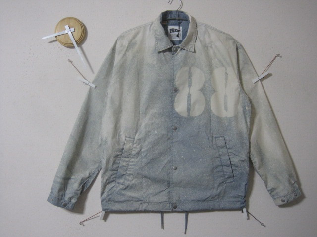 １点　コーチジャケット　ブリザード　ナンバー【88】薄手コットン　フェード／スナップボタン／ワークジャケット