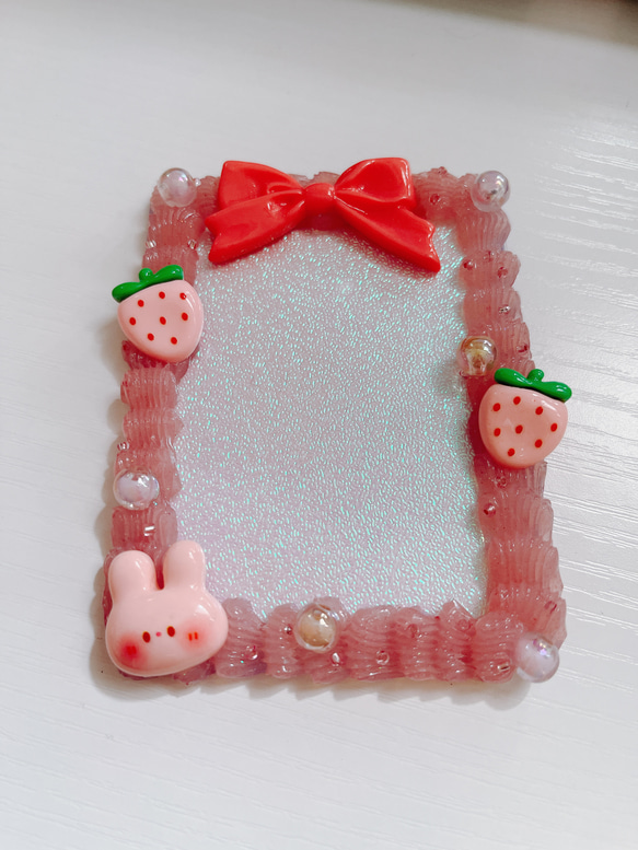 ホイップデコトレカケース うさぎいちご ピンク その他雑貨 ぷりち〜は