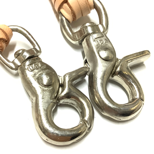 一点物☆レザークラフト 本革 ヌメ革 サドルレザー 生成り ウォレット