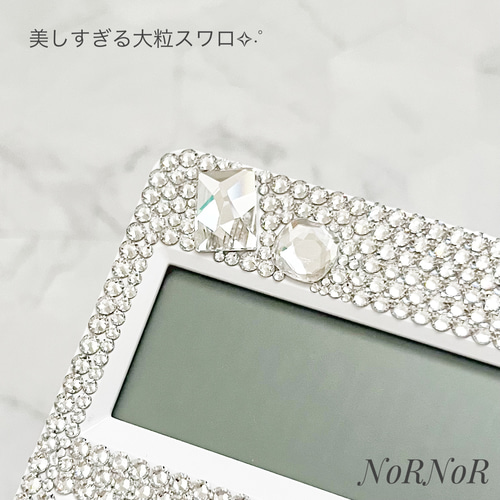 電卓】シンプルで美しいクリスタルスワロデコの計算機✧︎デコ