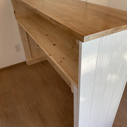 幅140 レジカウンター 木製レジカウンター・受付カウンター_幅140cm_オールナット＋ニス