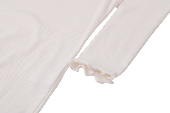 ◇洗濯可【2種類ネック 肌に優しい シルク タートルネック】オフホワイト 保湿、保温抜群 T-00086 3枚目の画像