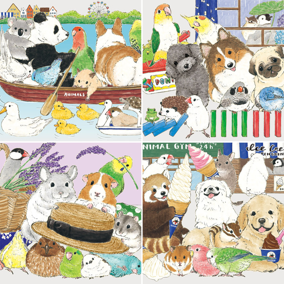 2025年 見開きA3カレンダー HAPPY ANIMAL YEAR!! 4枚目の画像