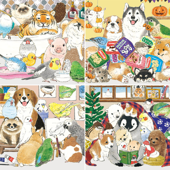 2025年 見開きA3カレンダー HAPPY ANIMAL YEAR!! 5枚目の画像